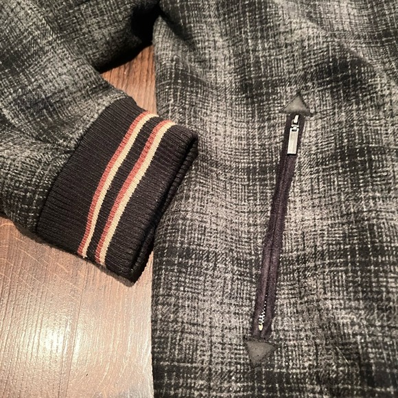 Forever 21 Men Los Angeles Varsity Bomber Retro Streetwear Coat Jacket Gray XL - Picture 8 of 16